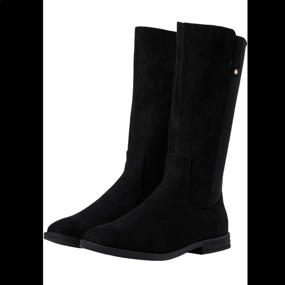 REACTION Kenneth Cole suede boots with gold zipper size 5 (NEW) fits 5.5